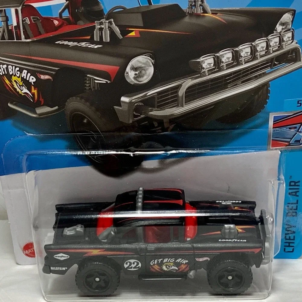 Hot Wheels Big-Air Bel-Air 112/250 Chevy Bel Air‎ 5/5 Blk Die-cast 1:64 NIP 2022